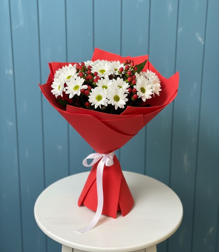 Букет цветов из: Хризантемы в Судислово