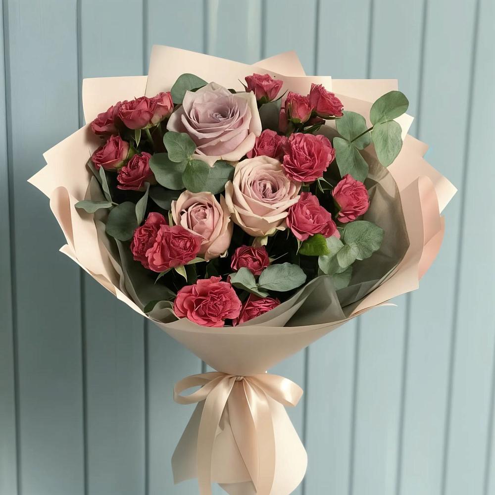 Букет цветов из: Гвоздики и Розы в Судислово