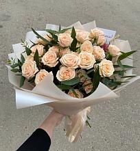 Букет Кремовые розы Латте в Судислово