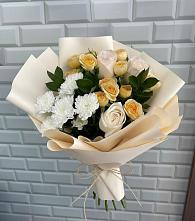 Букет цветов из:  Розы и Хризантемы #REPLACE_PRED# Судислово