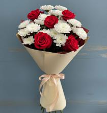 Букет цветов из:  Розы и Хризантемы в Судислово