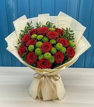 Букет цветов из:  Розы и Хризантемы в Судислово