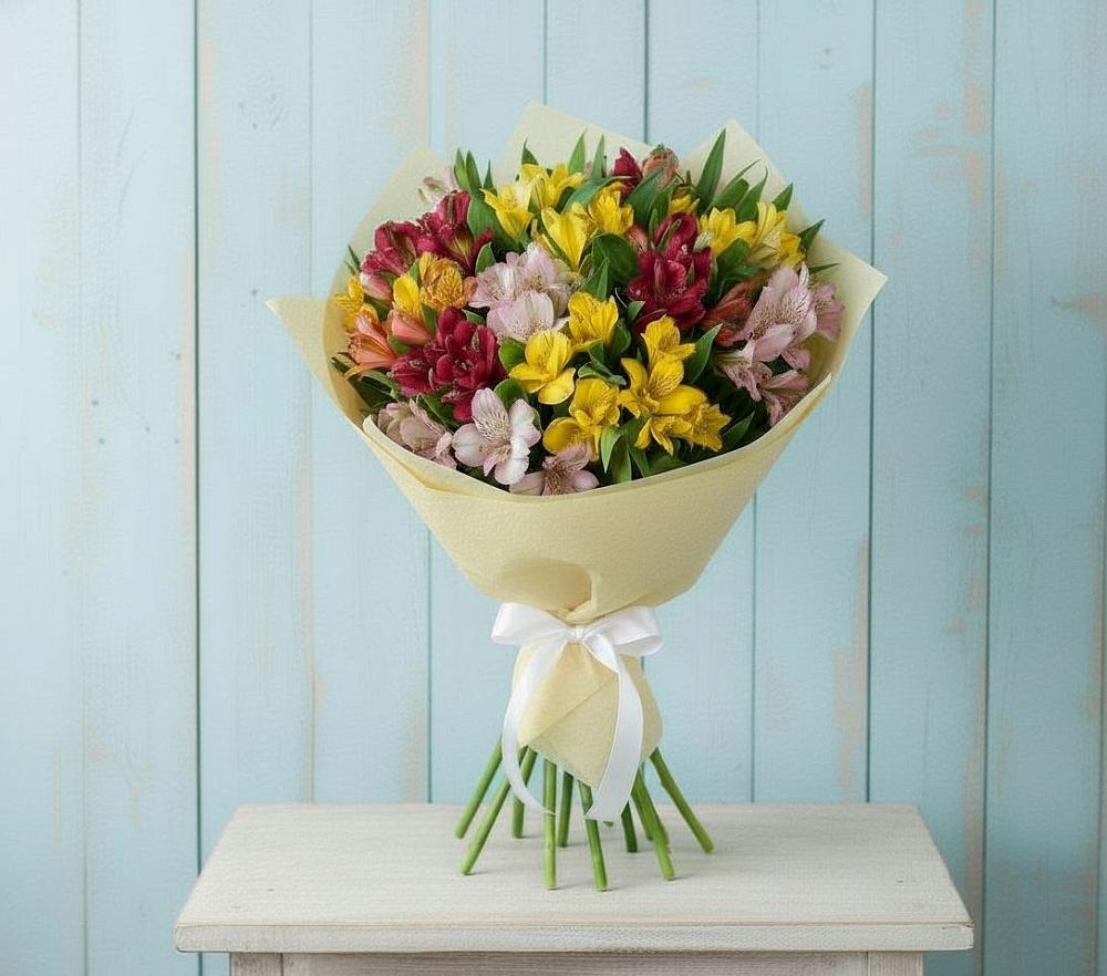 Букет цветов из: Альстромерии в Судислово