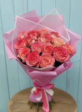 Букет 15 Розовых роз Равель в Судислово