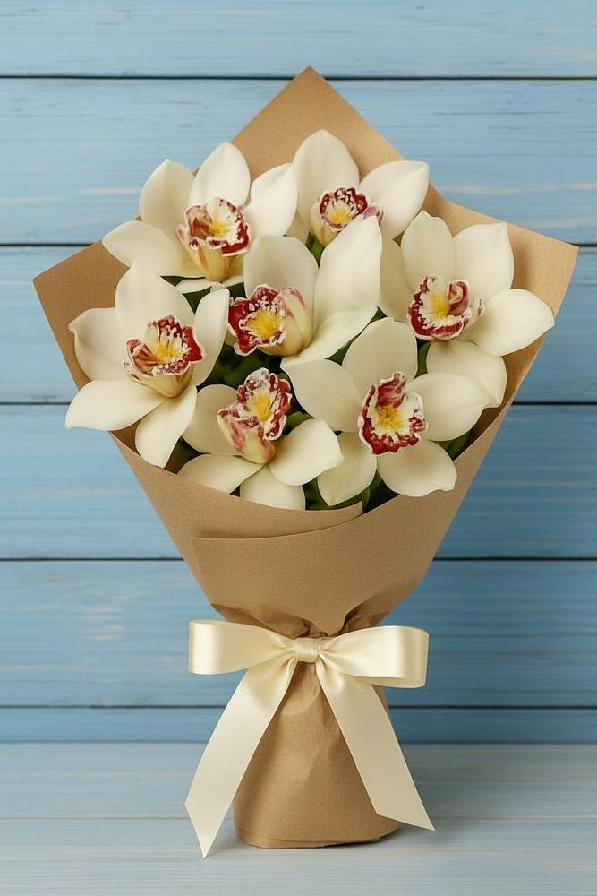 Букет цветов из: Орхидеи и Розы в Судислово